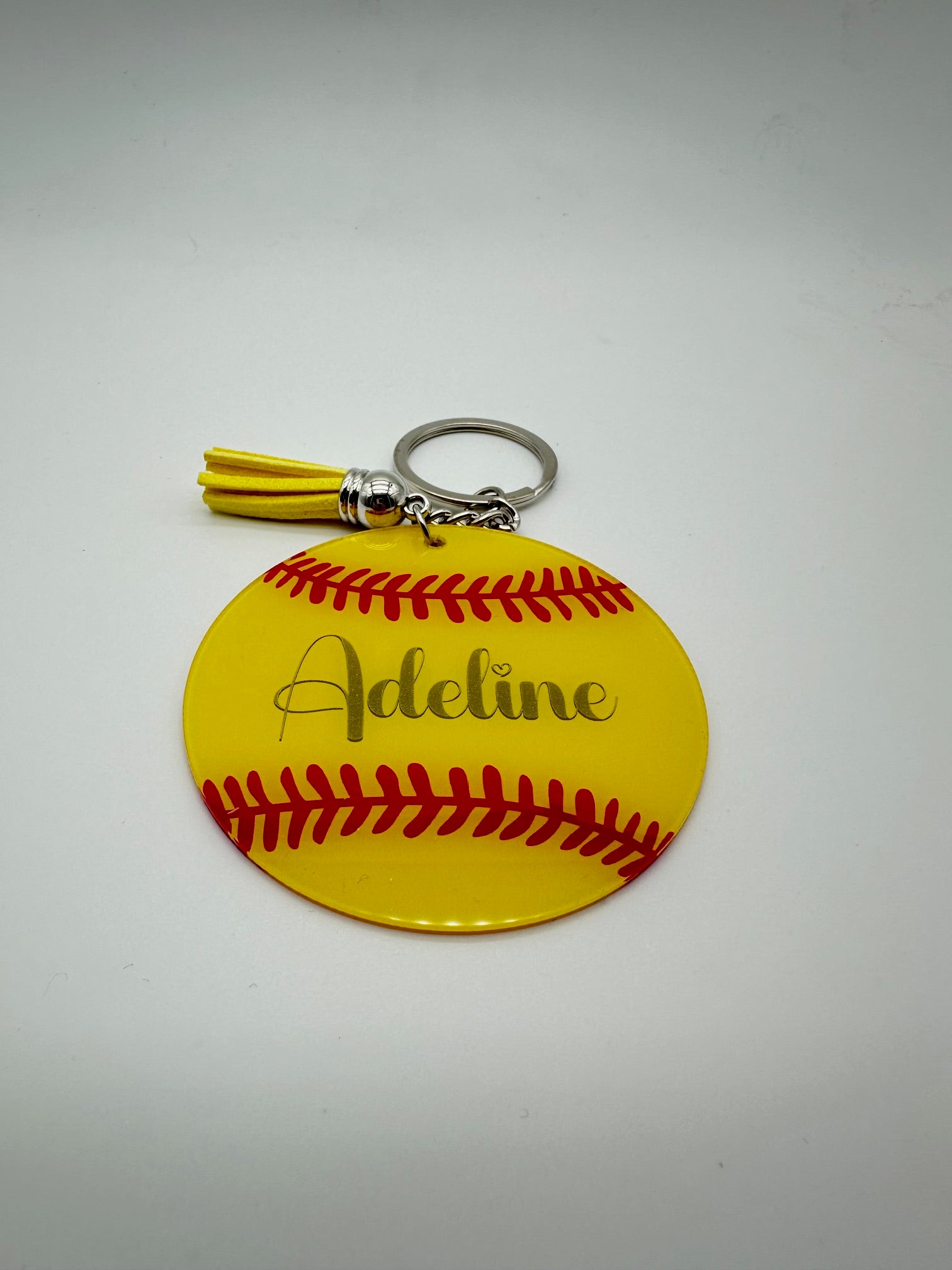 Softball Keychain