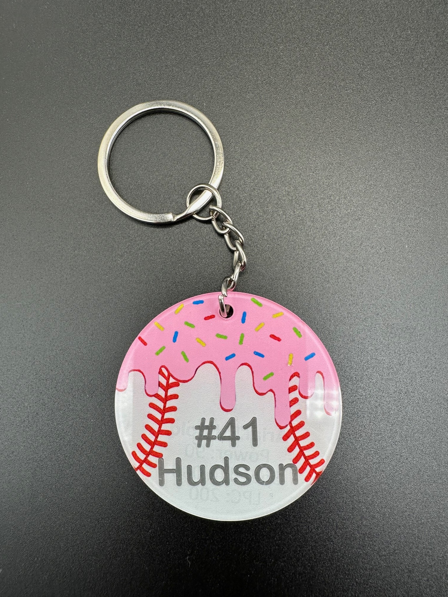 Baseball Drip Keychain