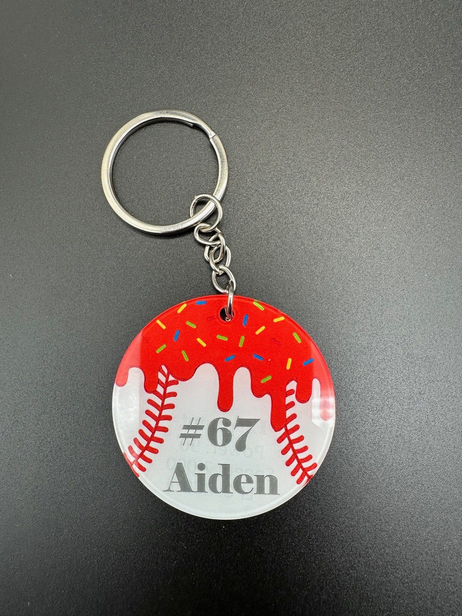 Baseball Drip Keychain